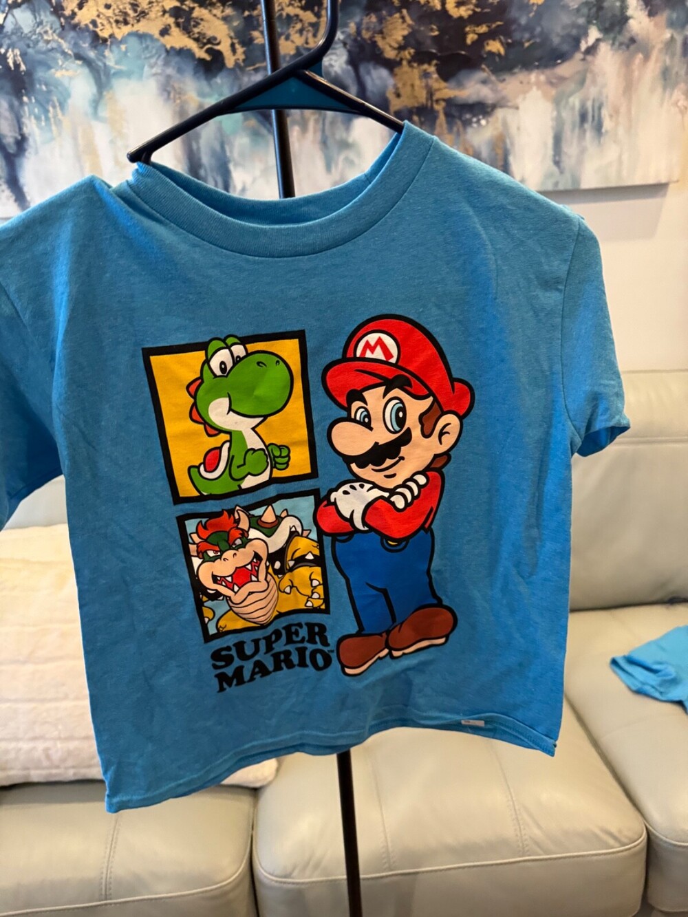 Super Mario Brothers Shirt Youth Medium T-Shirt Graphic Print